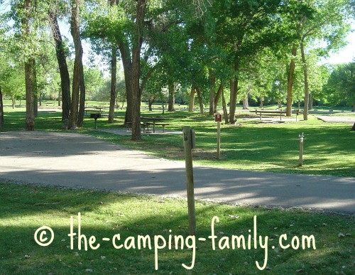 campsites at Green River State Park