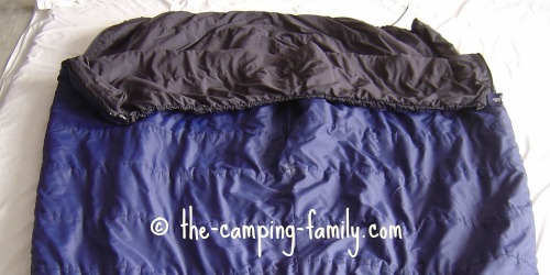 sleeping bags zipped together