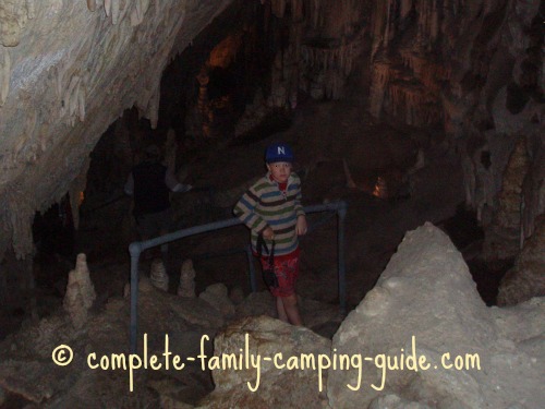 inside Lewis and Clark caverns