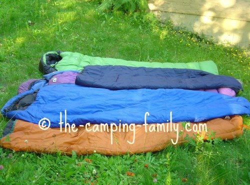 sleeping bags