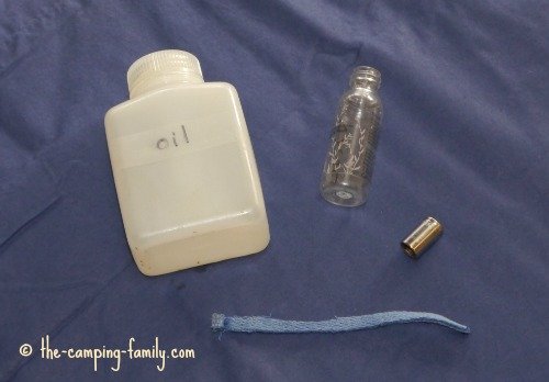 materials for making a mini oil lamp