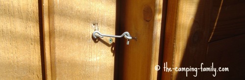 hook on outhouse door