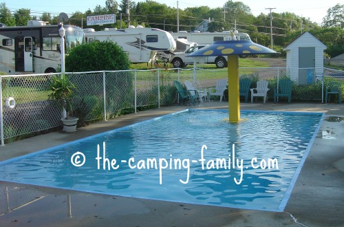 wading pool in campground